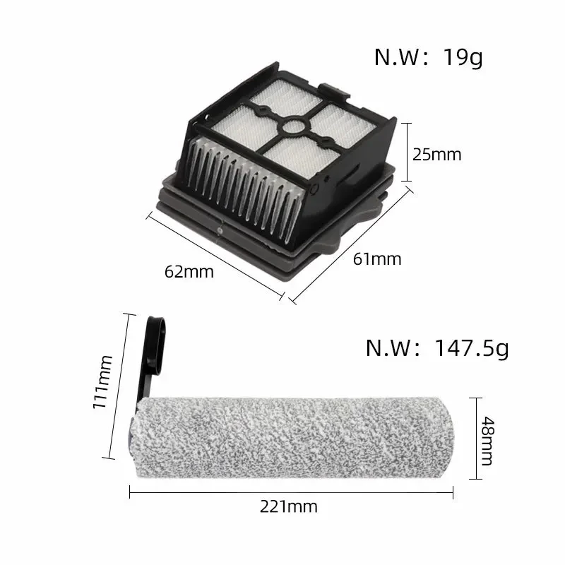 Для Tineco Floor ONE S5 Combo беспроводной пылесос для влажной и сухой уборки, аксессуары, сменная щетка, валик и запасные части для фильтра HEPA