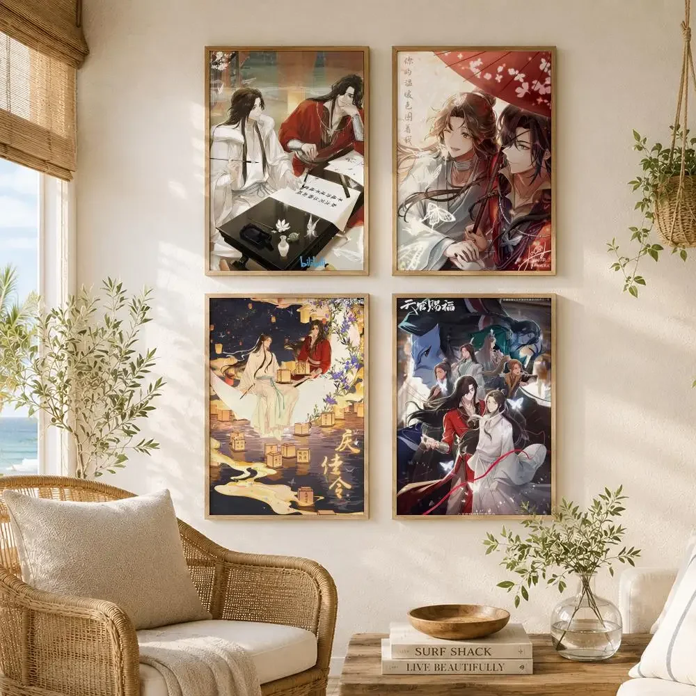 Heaven Officials Blessing There are no taboos Poster Versatile  Waterproof Wall Art Self-Adhesive Decor for Any Space Ideal Gift