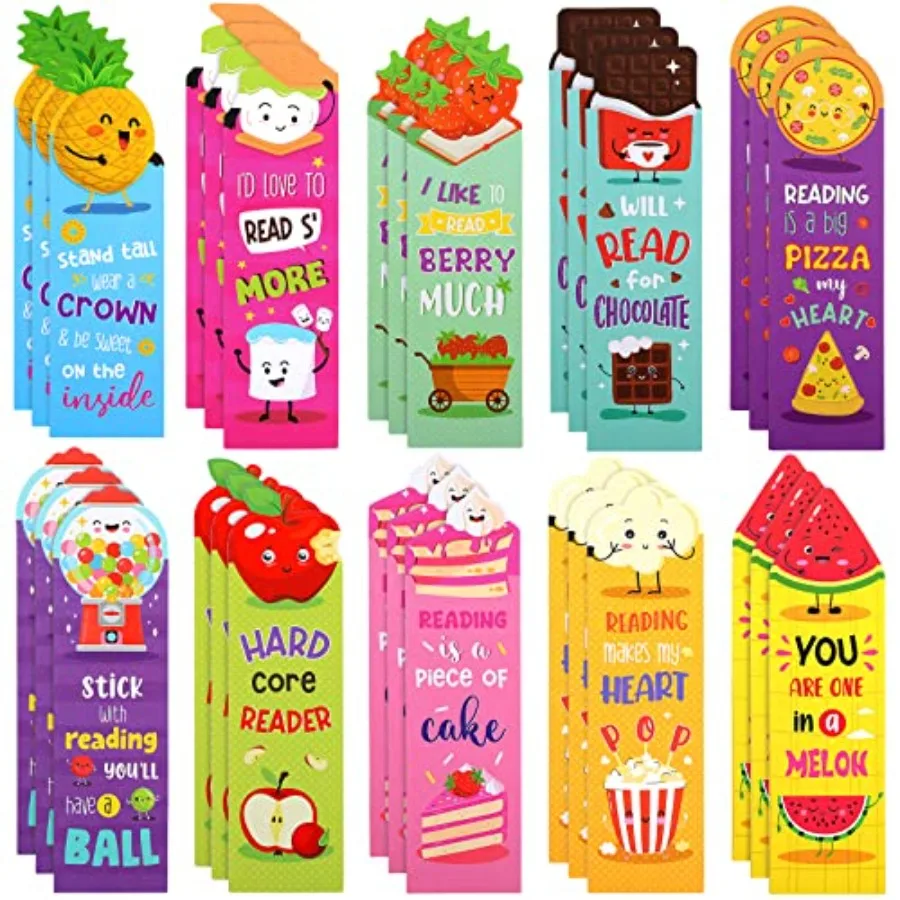 

Pieces Scratch and Sniff Scented Bookmarks Fruit Food Theme Sayings Bookmarks Sayings Assorted Cute Scented Gifts for Students