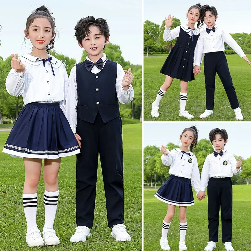 Primary and secondary school students' choir children's performance dress, school uniform, kindergarten poetry recitation