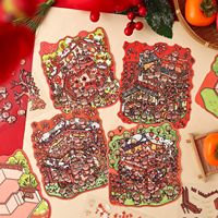 3 pcs Creative Miniature Scene Diorama Stickers | DIY Album & Scrapbook Decor Supplies