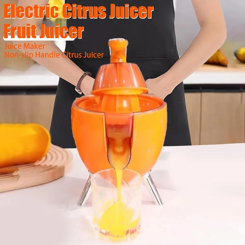 

Electric Orange Juicer Squeezer Portable Lemon Squeezer Machine For Oranges Grapefruits Slag Juice Separator EU Plug