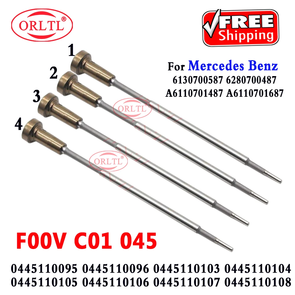 

ORLTL F00VC01045 Diesel Injector 0445110095 0445110096 0445110103 0445110104 Control Valve F 00V C01 045 Fuel FOR MERCEDES BENZ