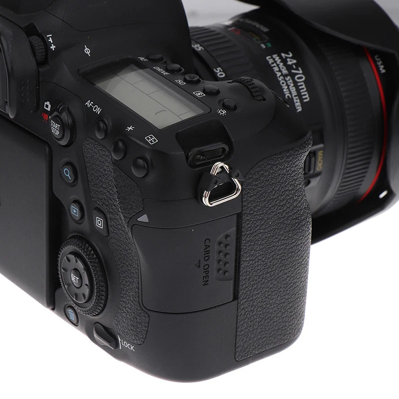 Anel de câmera alça de câmera triângulo anel dividido gancho dslr protetor capa almofada