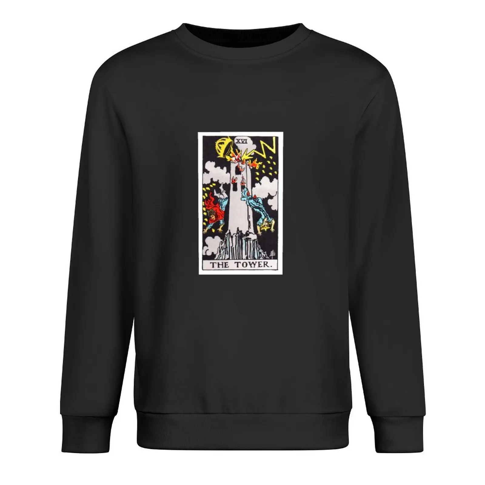 

The Tower tarot card Pullover men wear men's winter sweater autumn fashion men hoody