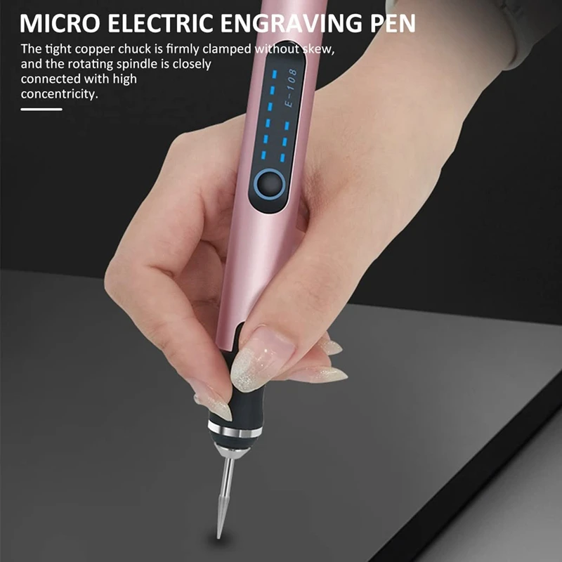 Electric Engraving Pen With 3 Adjustable Speed 300Mah Rechargeable Engraver Machines Wireless For Wood Metal Glass Stone