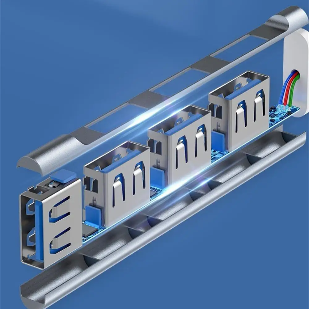 Four In One Usb Hub Usb Hub Type-c And Usb Optional High Performance Main Control Chip Usb C One To Four Computer Splitter