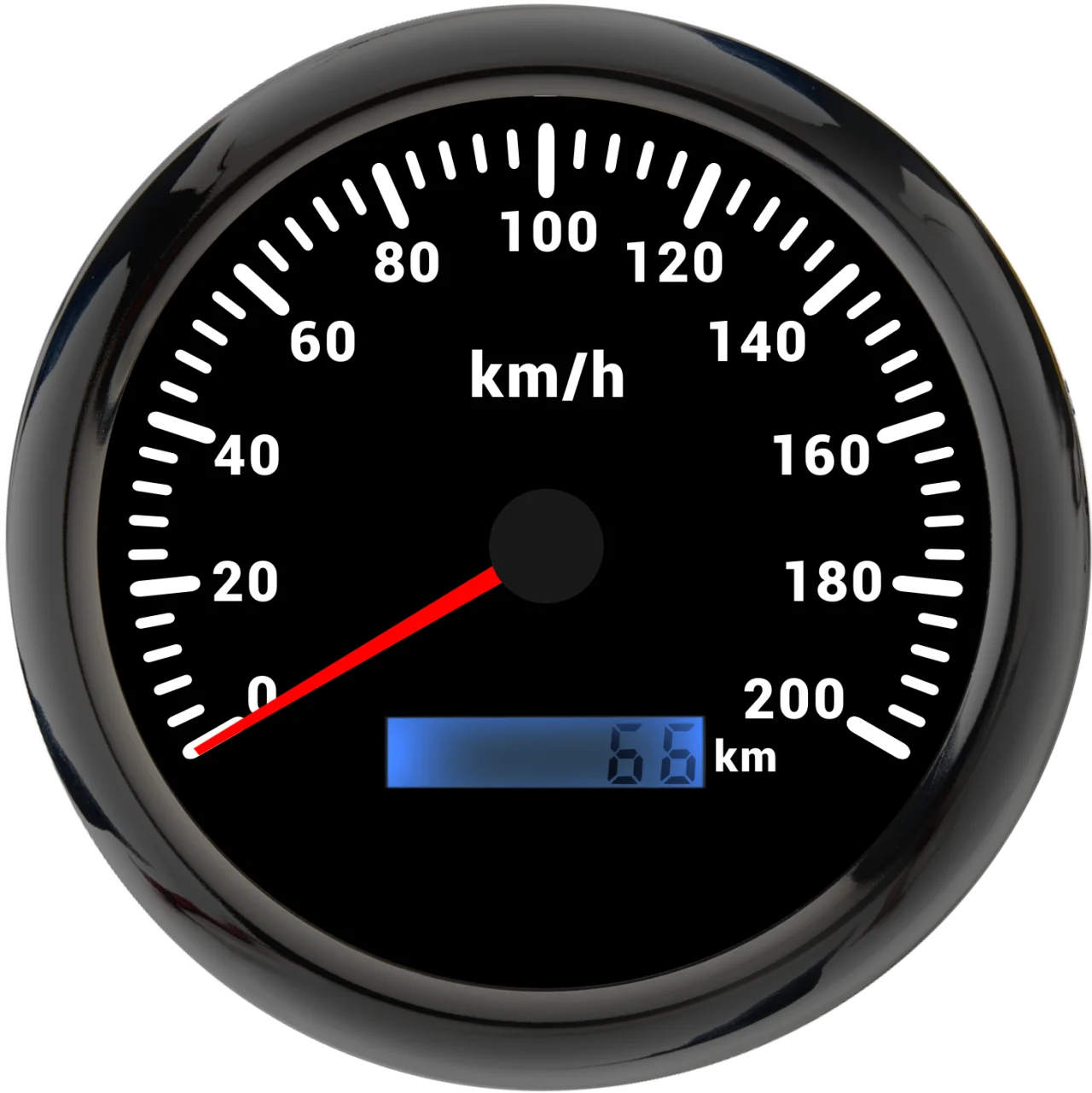 MAIMEIMI 110MM SPeedometer with 7 Color Backlight 0-200KMH Pulse Signal Analogic Pulse Speedometer no GPS for Boat Car 12V24V - Image 2