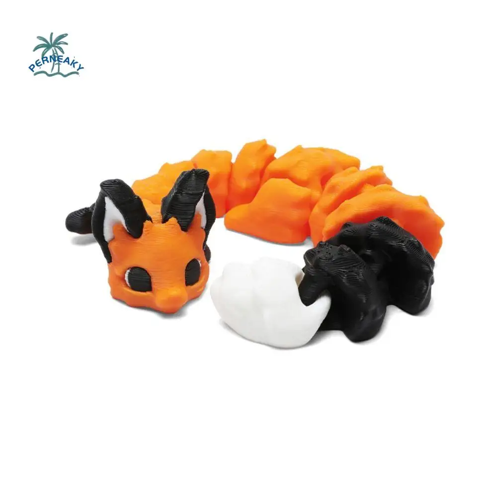 

Joint Swing 3D Printed Animal Model Toy Creative Movable Simulated Animal Ornament PLA Animal Simulation Mini Leopard Cat Toy
