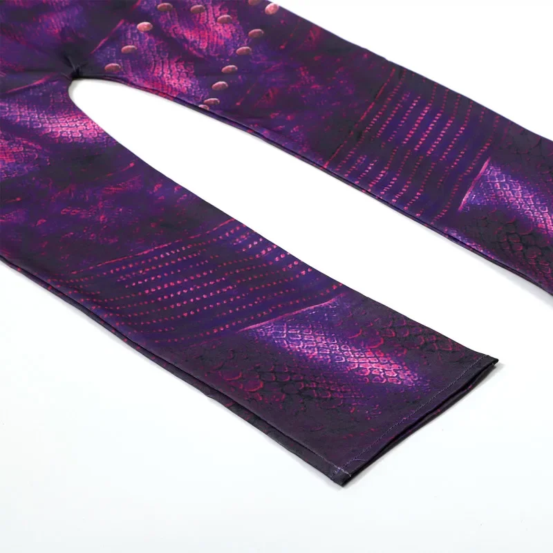 Disfraz de descendientes de Halloween para niñas, jeux populares, Cosplay para niños, mono impreso con cremallera,