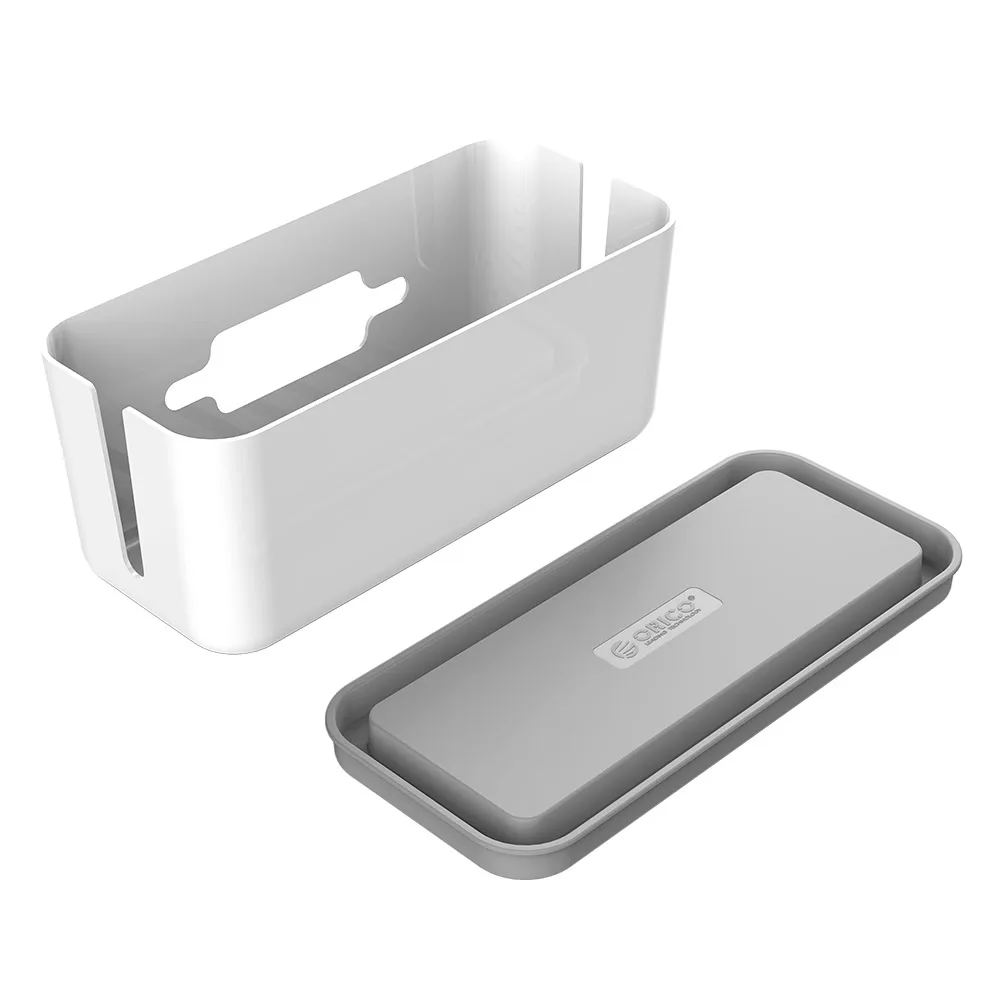 صندوق تخزين ORICO حامل هاتف صندوق قطاع الطاقة لسلك المحول/خط الشاحن/صندوق إدارة كابلات محور شبكة USB