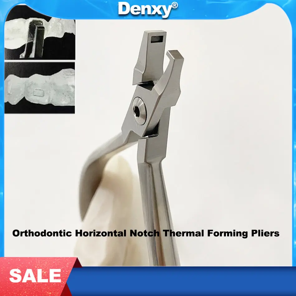 

Dental Orthodontic Horizontal Notch Thermal Forming Pliers Horizontal Hole Aligner Plier Invisable Brace Pliers High Quality