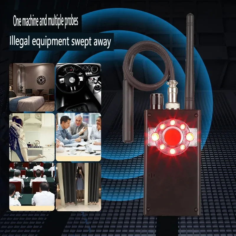 المهنية مكافحة التجسس كاميرا كاشف علة الماسح الضوئي حماية الأمن الصوت RF إشارة كام الأدوات المخفية سيارة لتحديد المواقع المقتفي مكتشف #6