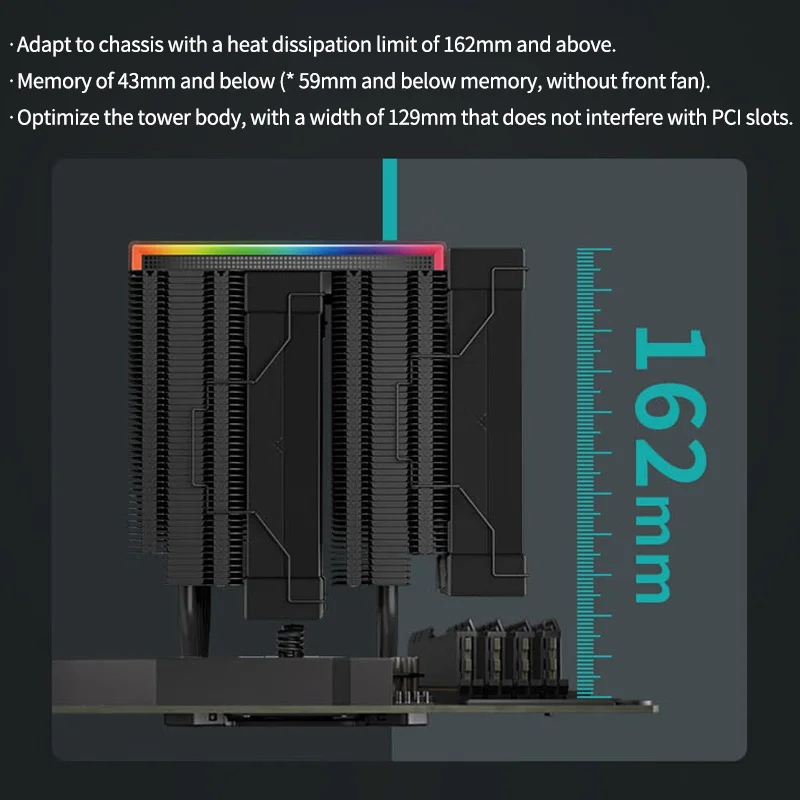 DeepCool AK620 Digital CPU Cooler 6 Heat Pipe X79 X99 processore raffreddamento radiatore aria Cooler per 2011 V3 AM4 AM5 1700 2066 115X