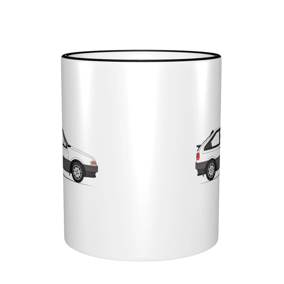 KE Laser TX3 - White Mug Funny Ceramic Coffee Cups Tea Mugs Milk Cup Drinkware Gifts for Woman Man