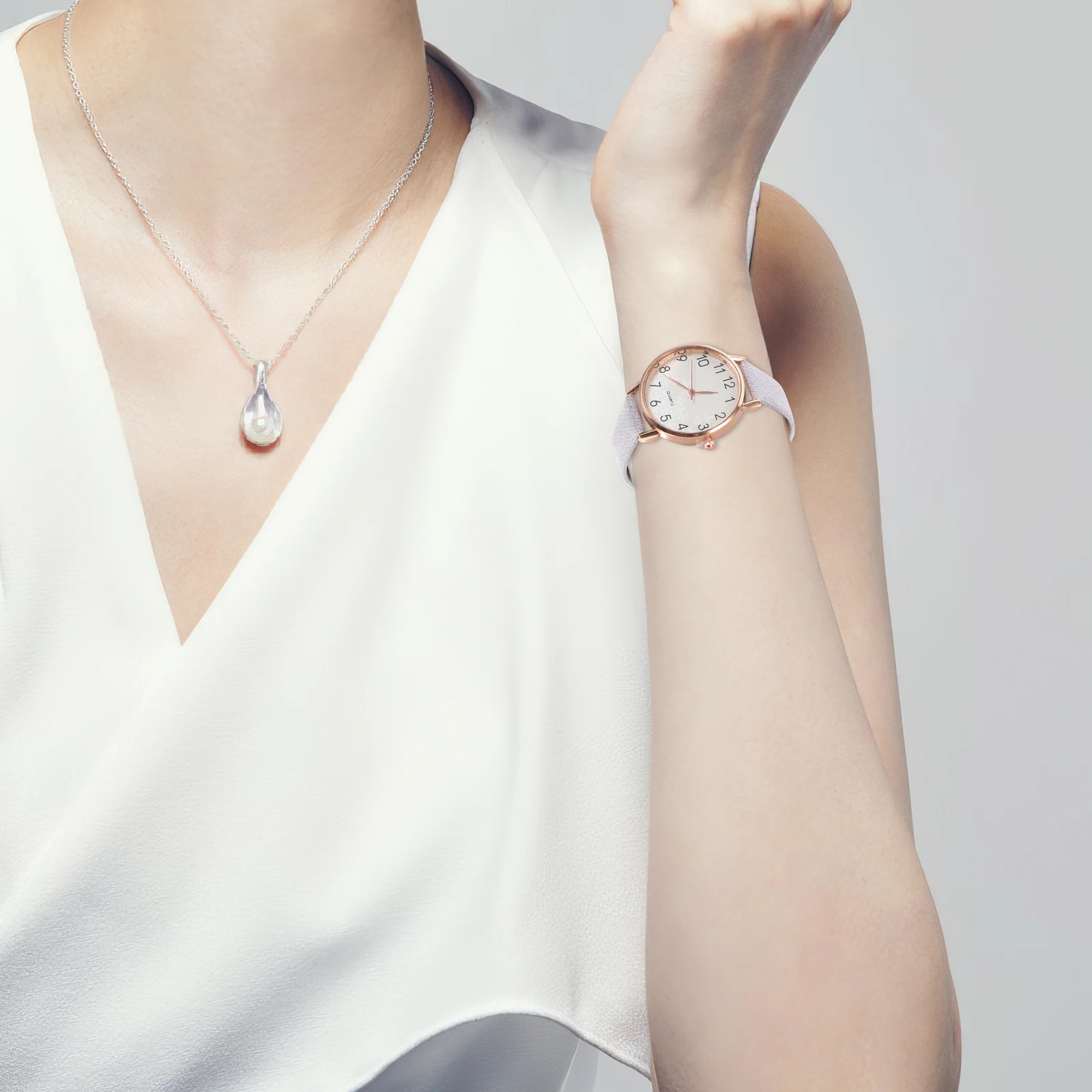 

Quartz Watches Fashion Wrist Purple Casual Women Wrist Watch Lady Students Elegant Watch for Women Ladies Stone Watches