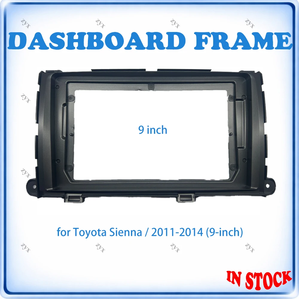 

Рамка для автомагнитолы Toyota Sienna 2011-2014, 9-дюймовая панель стереосистемы с декодером Canbus и проводкой