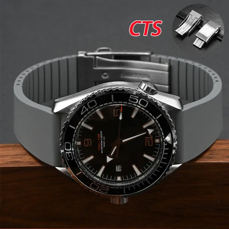 2025 FKM حزام 18 مللي متر 19 مللي متر 20 مللي متر 21 مللي متر 22 مللي متر الإفراج السريع فلورو المطاط فراشة مشبك الرجال النساء قطع إلى حجم سوار ساعة الفرقة