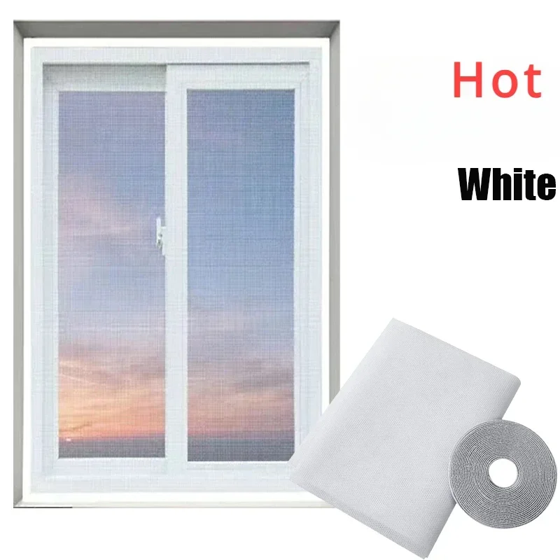 DIY Flipper Zero Cut-free Mosquito Net for Window Ecoflow Net Curtains Self-adhesive Curtain Shades Screen Home Textile Garden