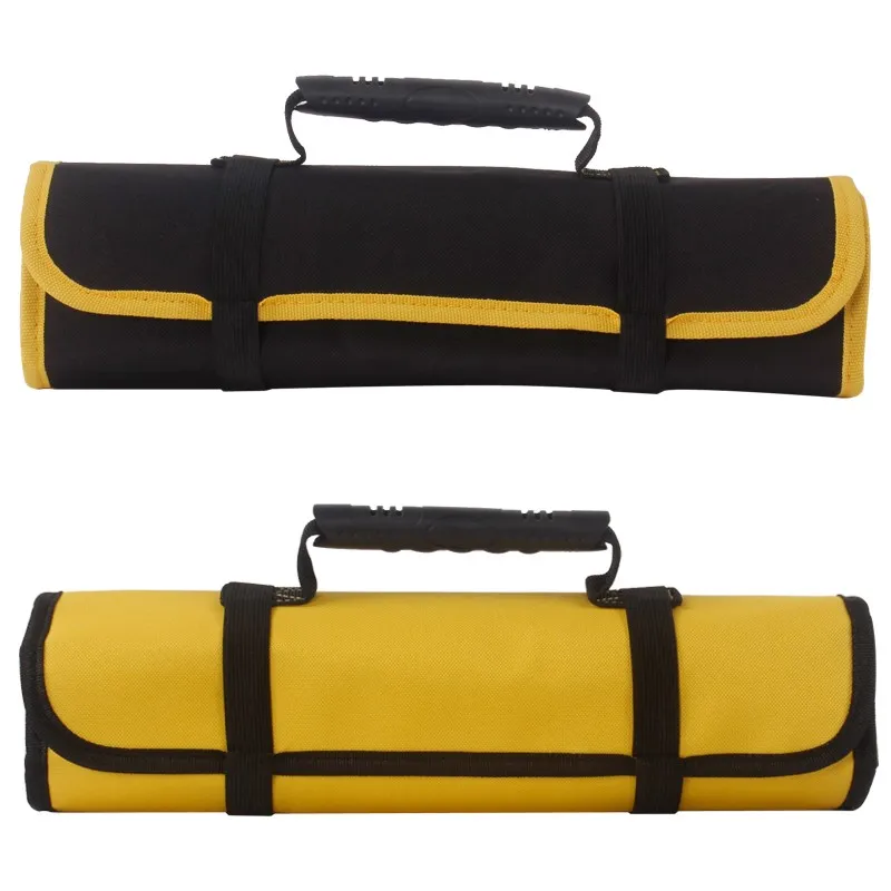 Multi-function Tool Box Bag Reel Type Woodworking Electrician Repair Canvas Portable Storage Instrument Case