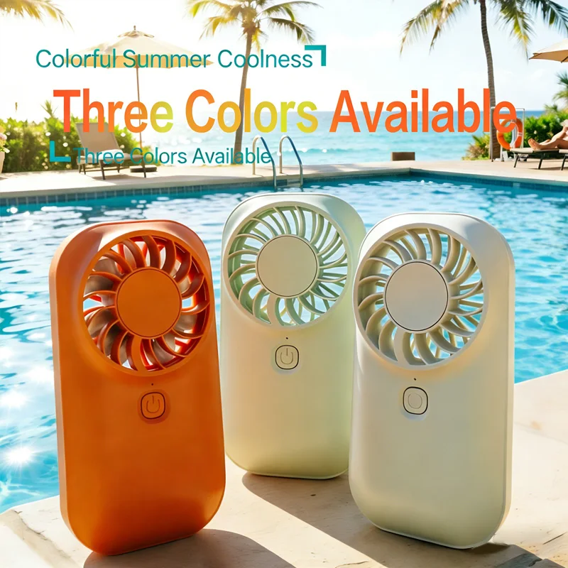 1200mAh Handheld Mini Fan Ultra-thin Pocket Handheld Fan USB Rechargeable Small Personal Portable Speed Adjustable Eyelash Fan