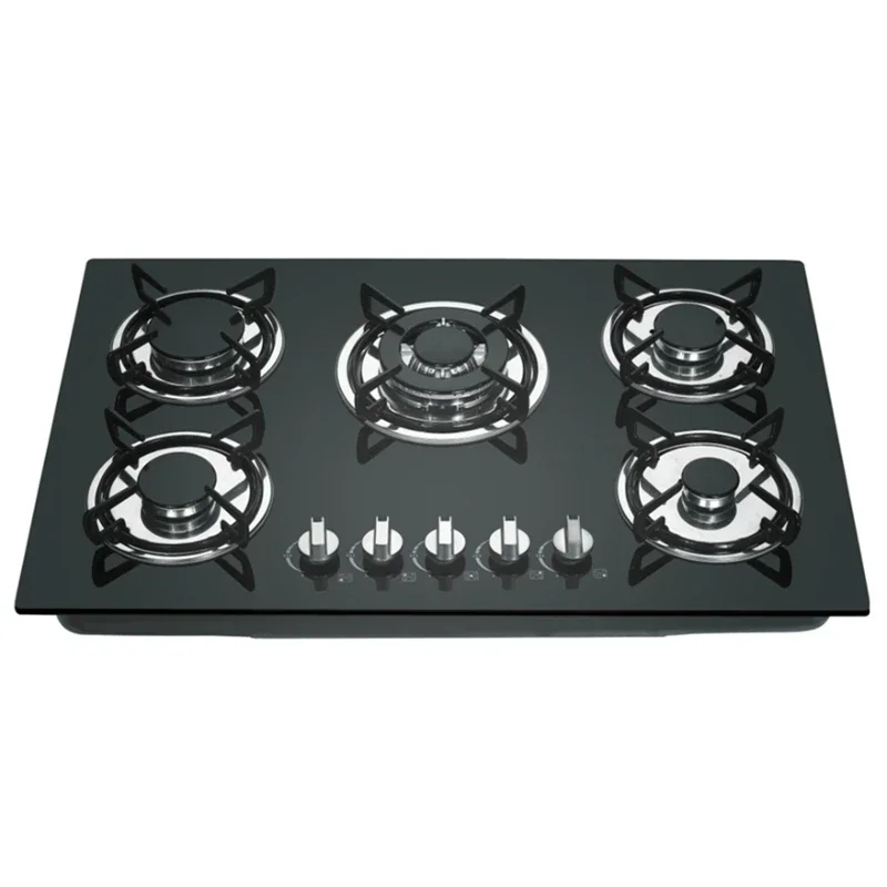 

Safety device optional enamel pan support built in gas cooker 5 burner