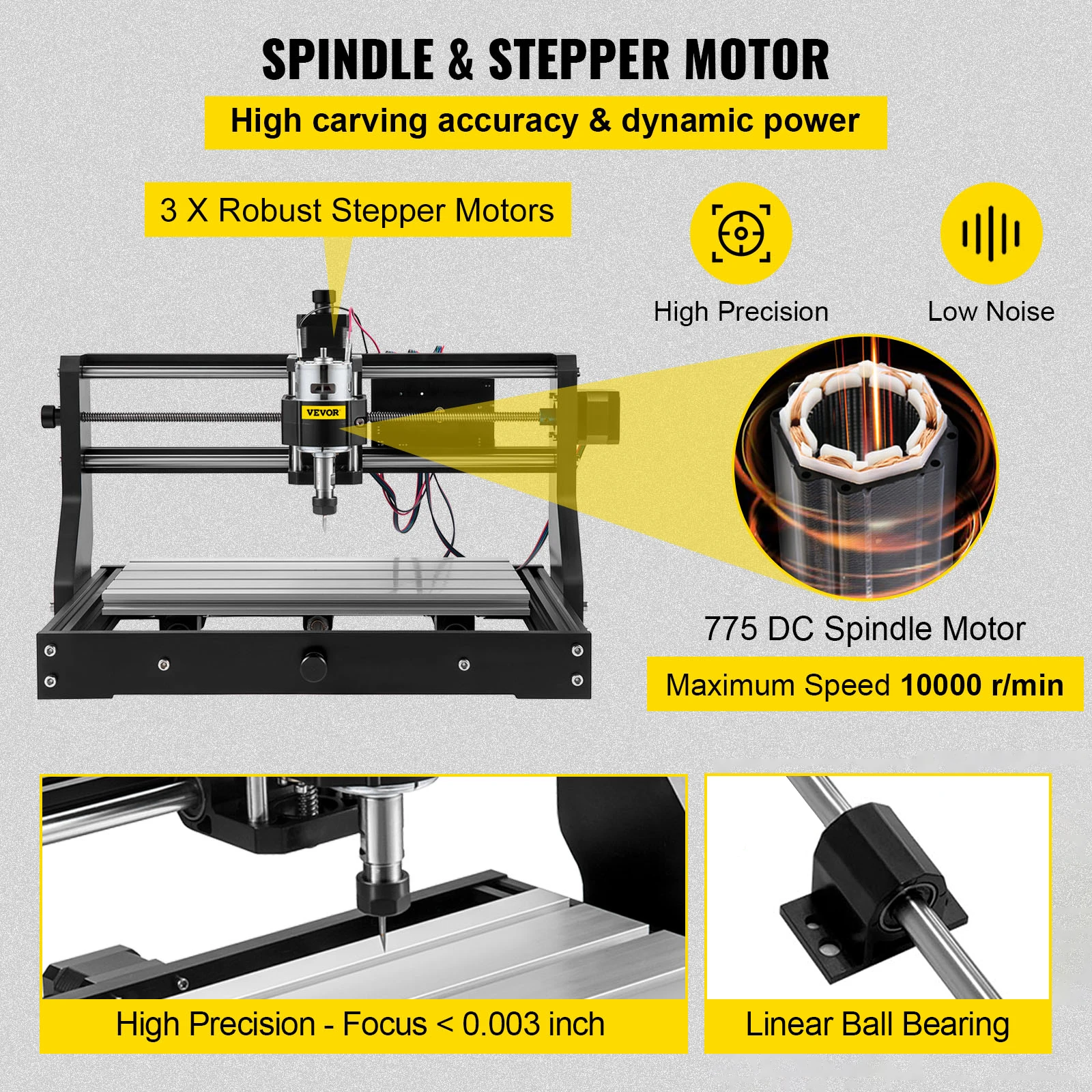 Moh Cnc 3018 Pro Cnc 3018 Grabadora de Máquina  CNC Máquina de Grabado  para Madera Cuero y Plástico