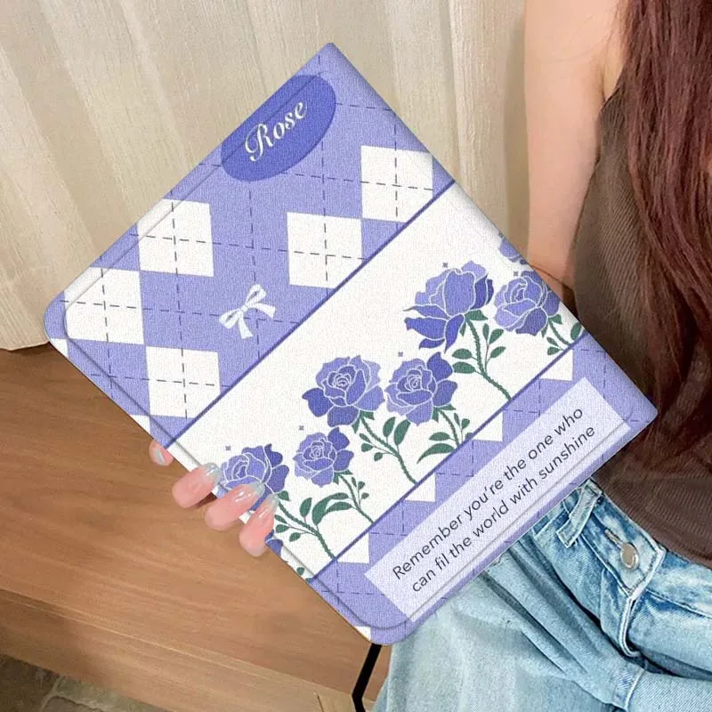 تصميم الأزهار الماسية لـ Xiaomi Mi Redmi Poco Pad 2 4 5 7S 6S 6 7 8 Max Plus Ultra SE Pro K 2025 حافظة تابلت #5