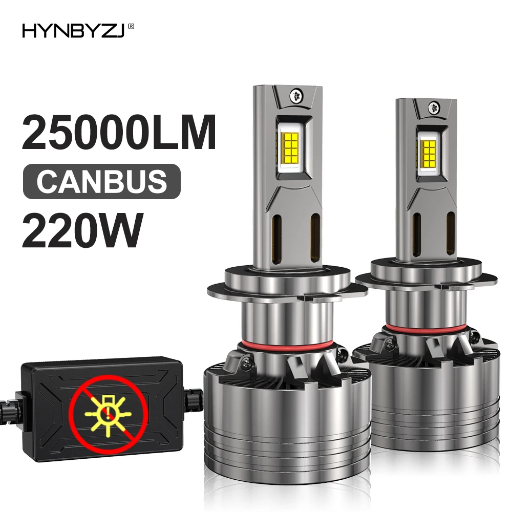 

HYNBYZJ 220W 25000LM H7 H4 H1 H11 LED Light 6000K Car Headlight Bulbs H9 H8 LED Fog Auto Lamp 9005 9006 9012 12V Turbo 24V