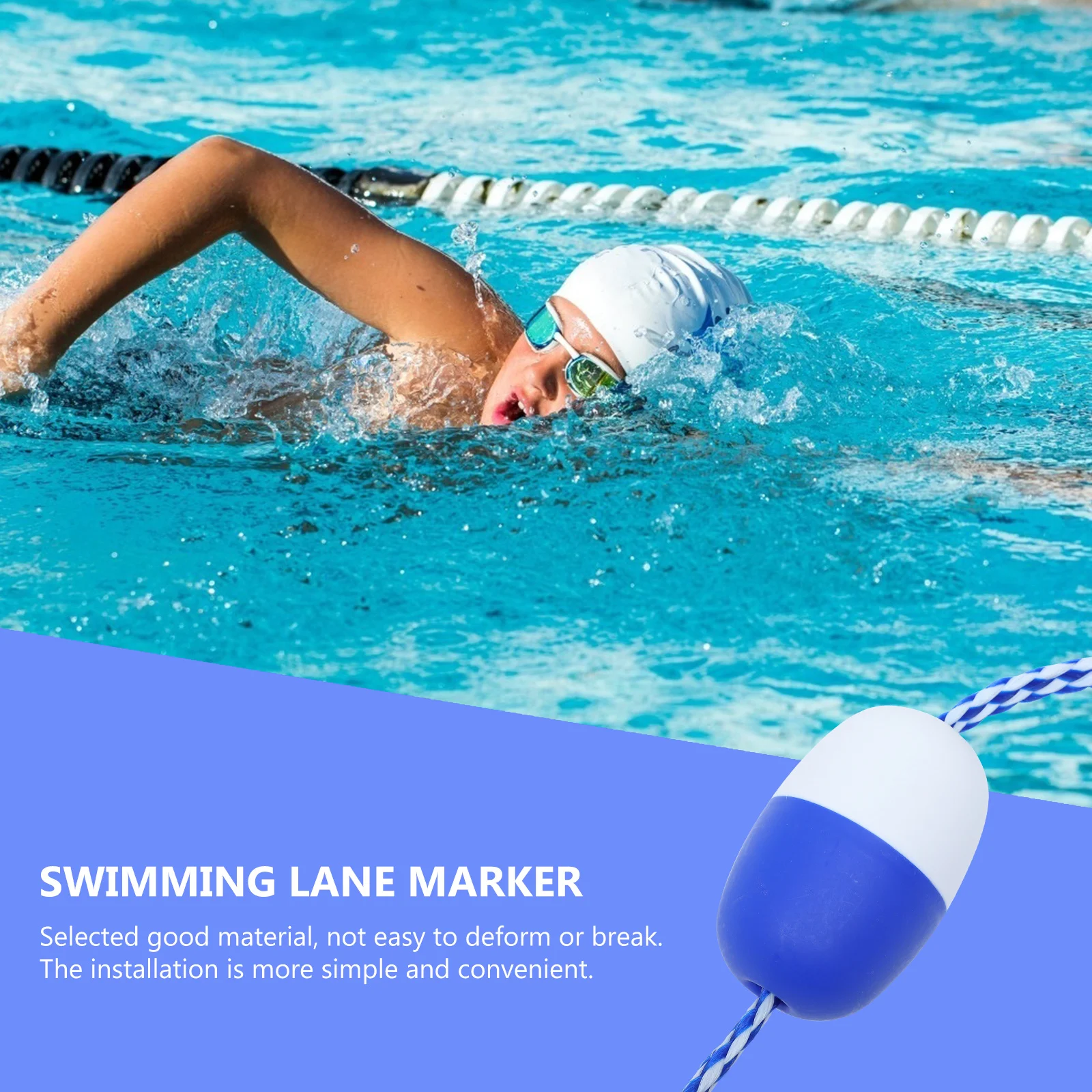 1 قطعة حارة السباحة ماركر 5 متر العائمة العوامة خط حوض سباحة مستقر العائمة حبل تقسيم سلامة حمام سباحة ملحق