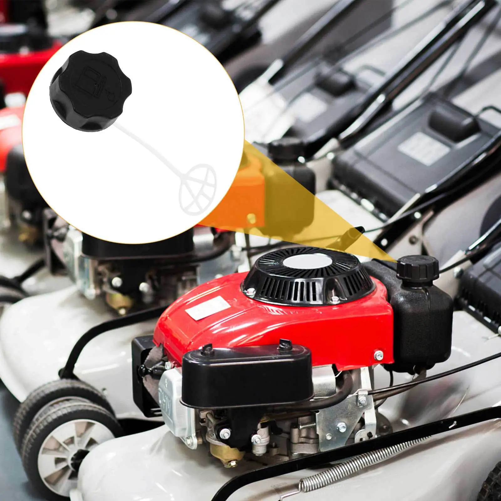 

Fuel Tank Cover for Brushcutter Replacement High Quality Fit Multi Tool Lawn Mower Chainsaw Strimmer Garden Equipment Part Black