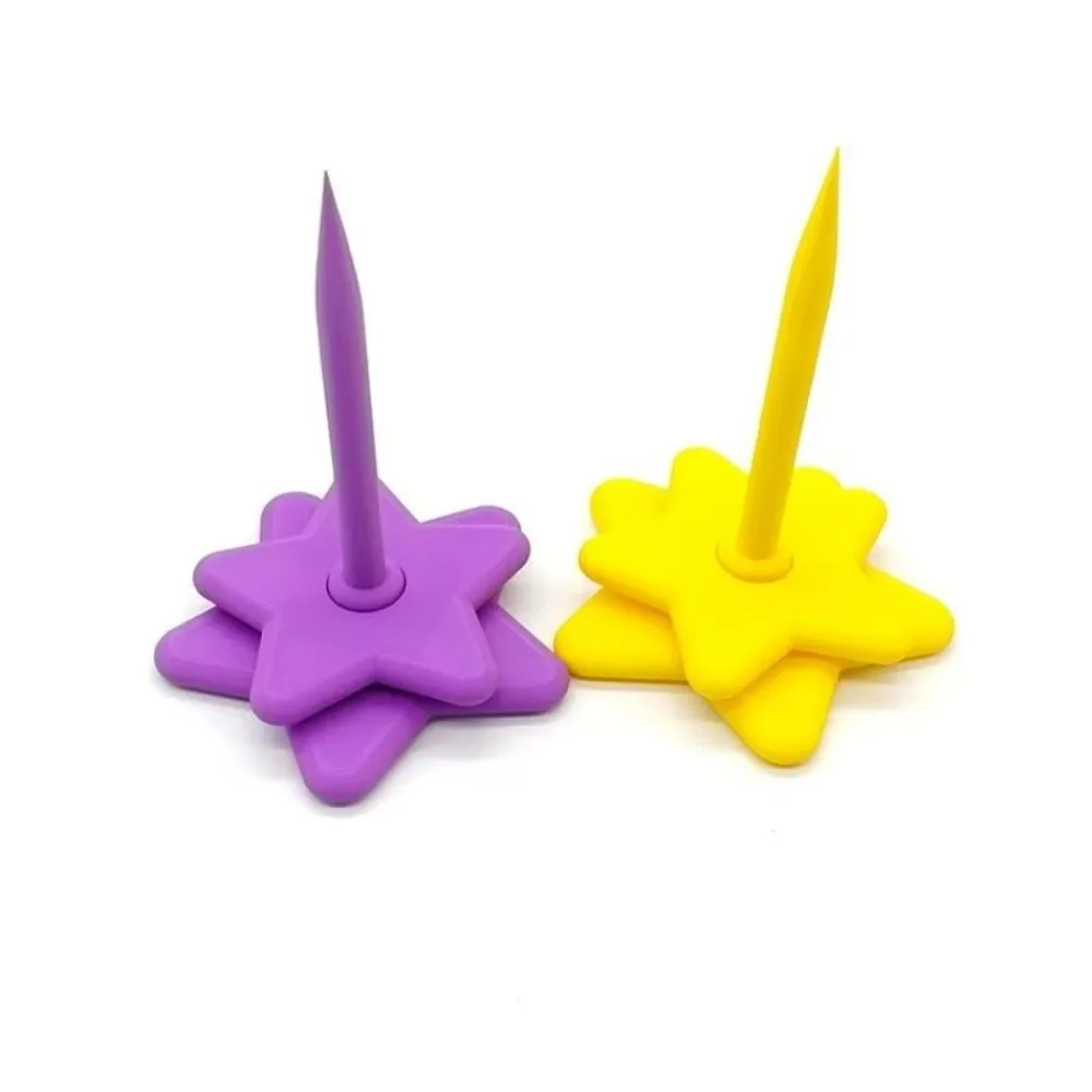 3D Printed Portable Wrist Yarn Holder Star Shaped Elevated Yarn Spinner Anti-slip Base Ball Dispenser Thread Spool Holder