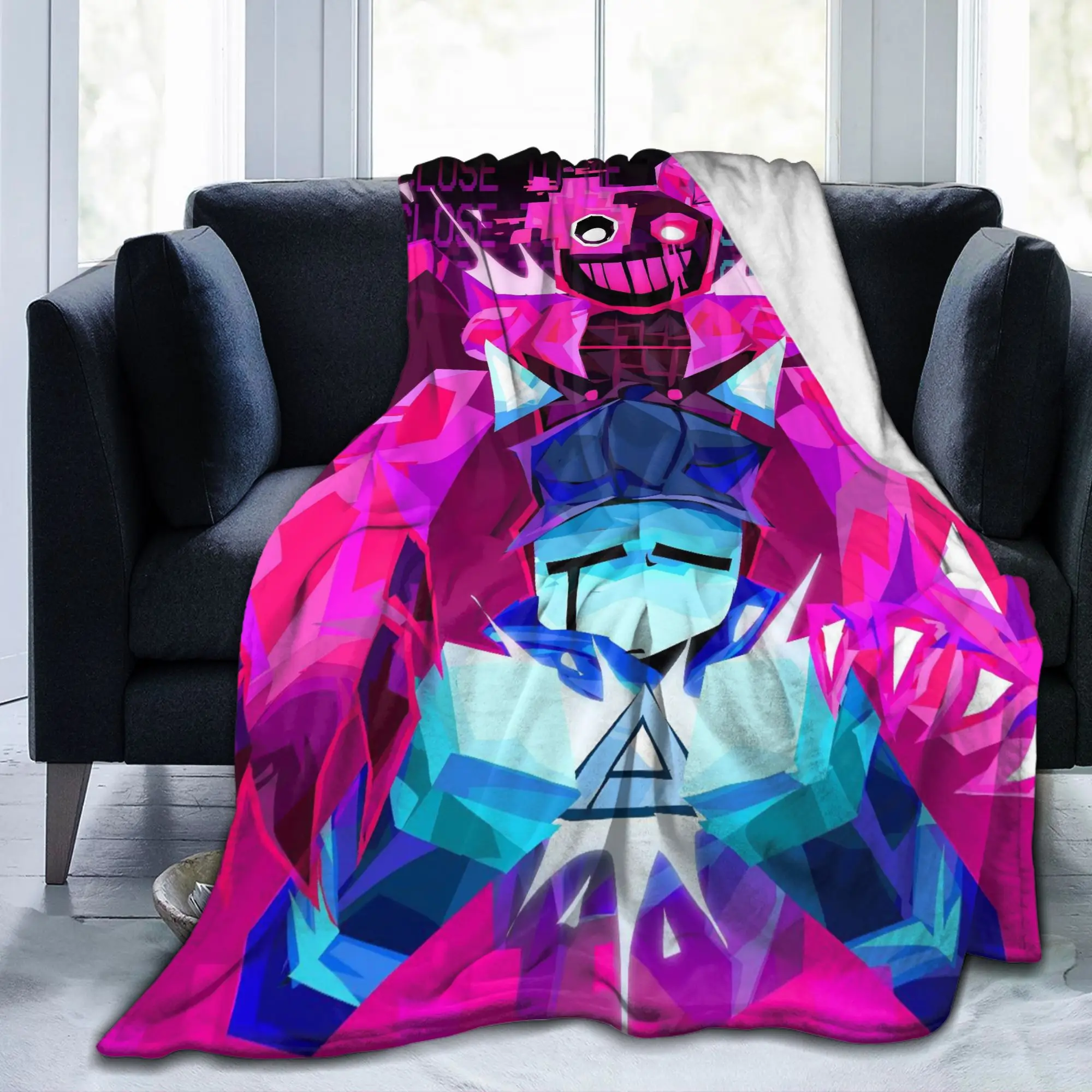 Forsaken Close to Me Blankets Flannel Textile Decor Horror Game Multi-function Warm Bedding Throw Blankets for Couch