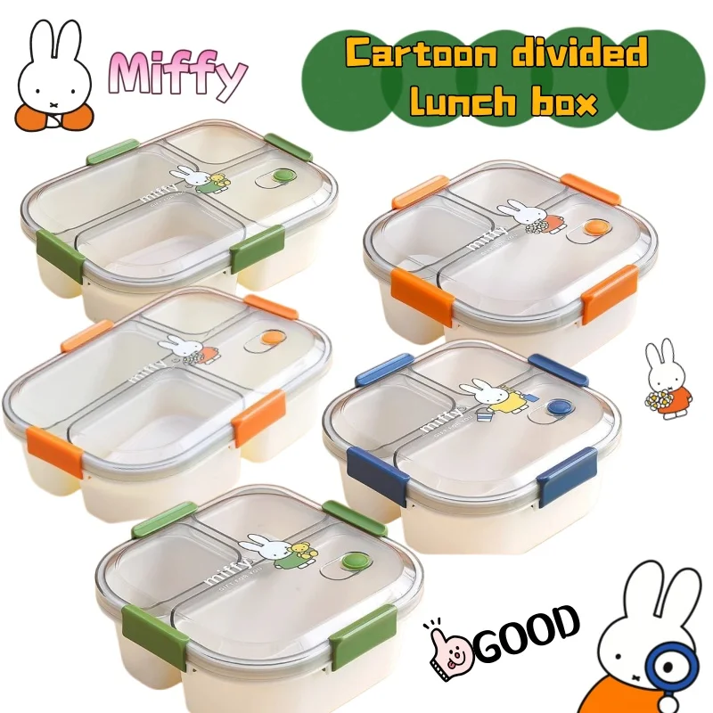 

Miffy high-value cartoon cute large-capacity lunch box for office workers and students portable simple and durable new lunch box