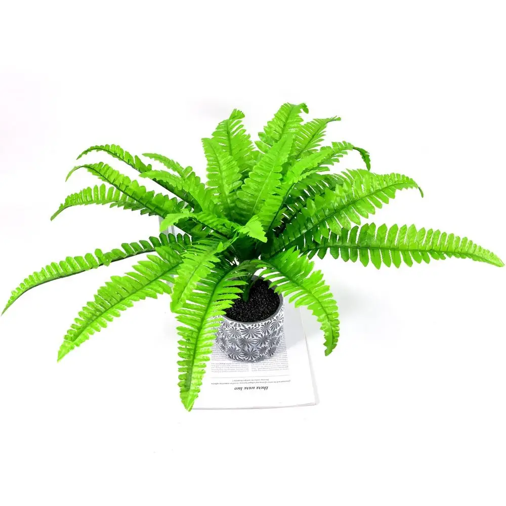 12/18/24 Leaves Artificial Persian Leaves Tropical Plants Large Silk Persian Leaves Real Touch Plastic Artificial Palm Tree