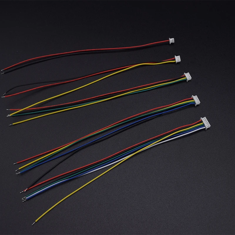 10PCS 1.0 1.25 1.5 2.0 2.54 SH/JST/ZH/PH/XH 1.0MM 1.25MM 1.5MM 2.0MM 2.54MM female plug connector with wire 2PIN /3/4/5/6/7/10P view 4