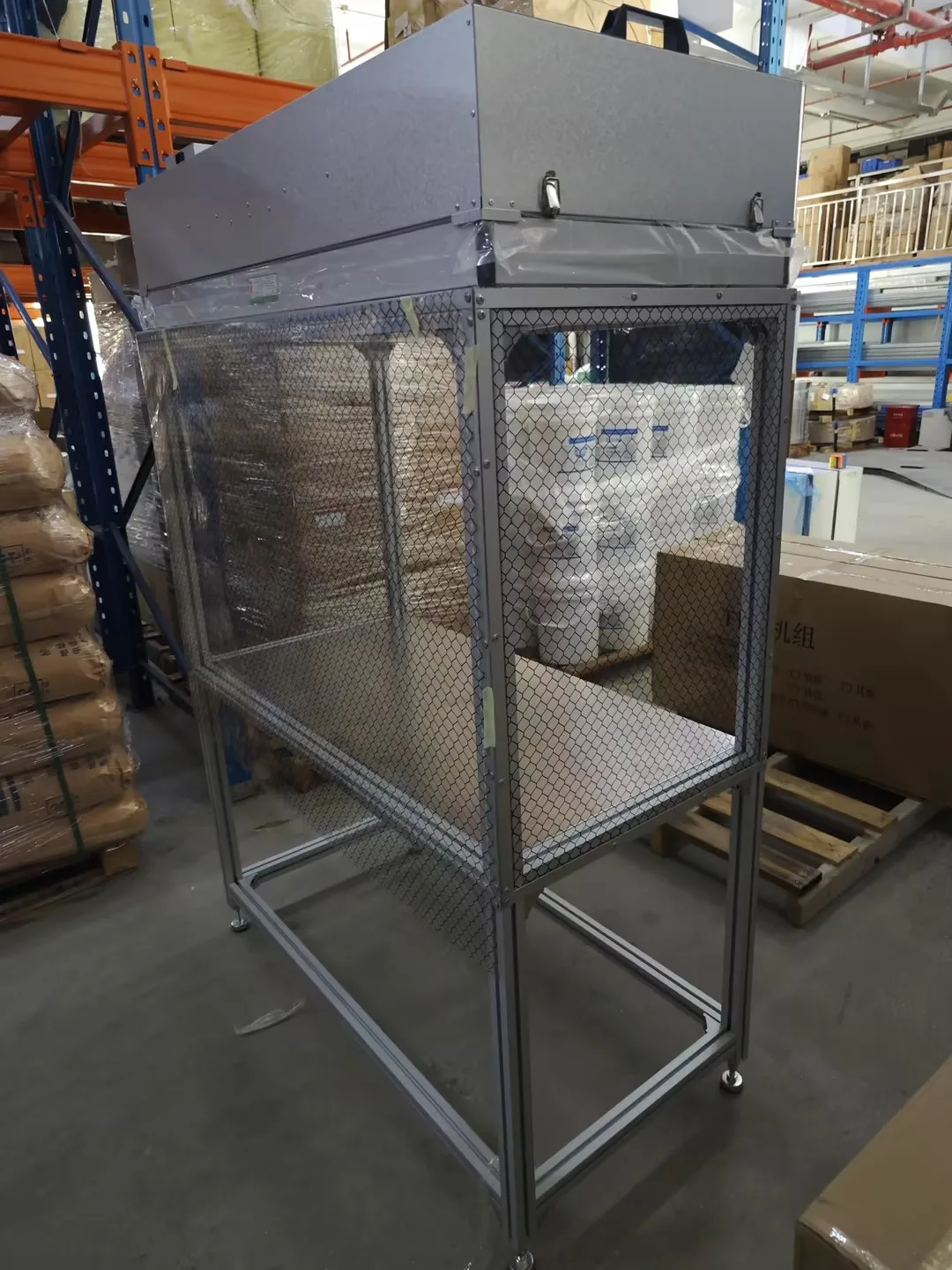 FFU H14 Nova estação de trabalho de fluxo laminado HEPA com filtro para salas limpas, construção de laboratório e indústrias de fabricação