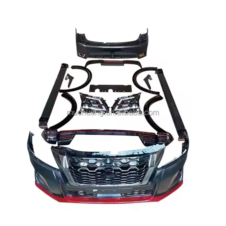 

Ni/ssan for Patrol Y62 2020 Car Body Kit Front Rear Bumpers with ABS Grille Guard & Side Beam New Auto Body Accessories