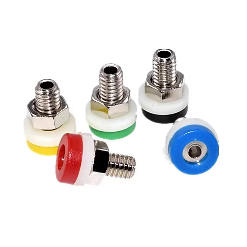 40pcs 2mm Banana Socket Binding Post Nut Banana Plug Jack Electrical Terminal Connector Test Hole DIY Parts