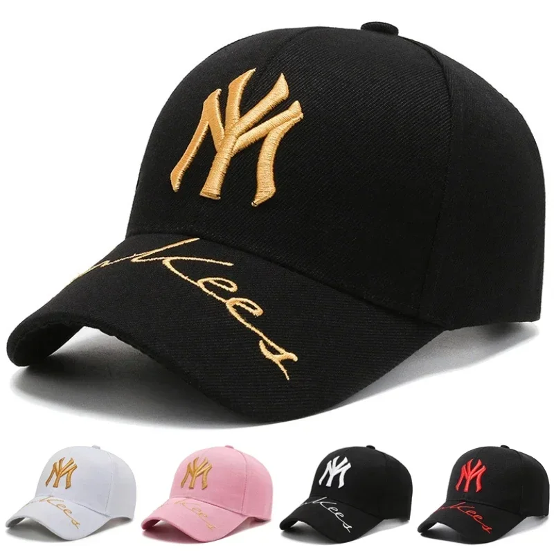 

New Spring and Autumn 3D Embroidery Fashion Baseball Cap Men Women Couples Versatile Sun-shading Duck Tongue Hat Sunscreen Hat