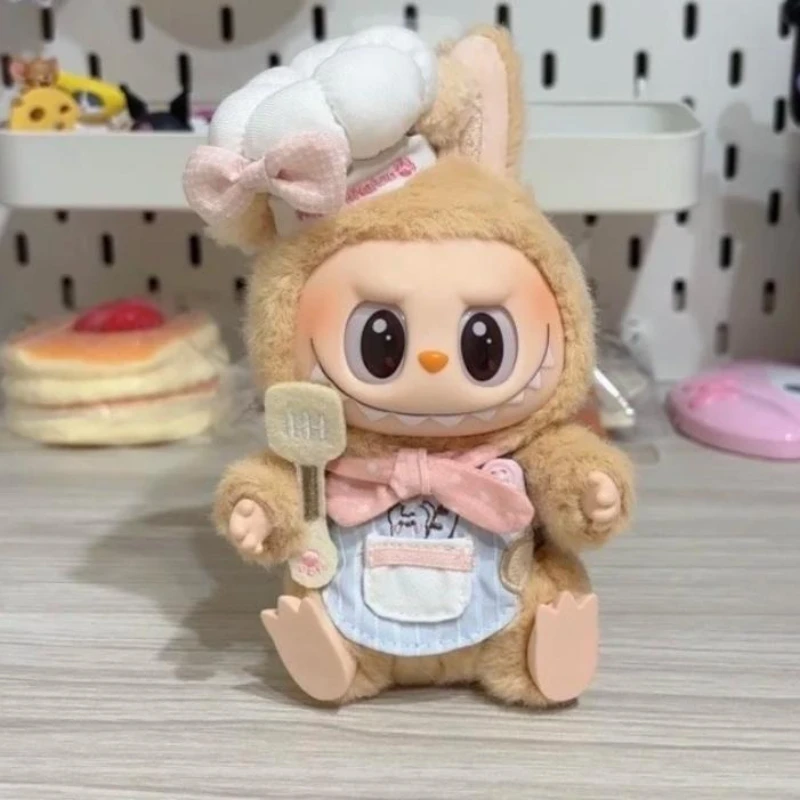 Cute kitchen 10cm doll clothes for labubu cloth Cute Decoration no doll