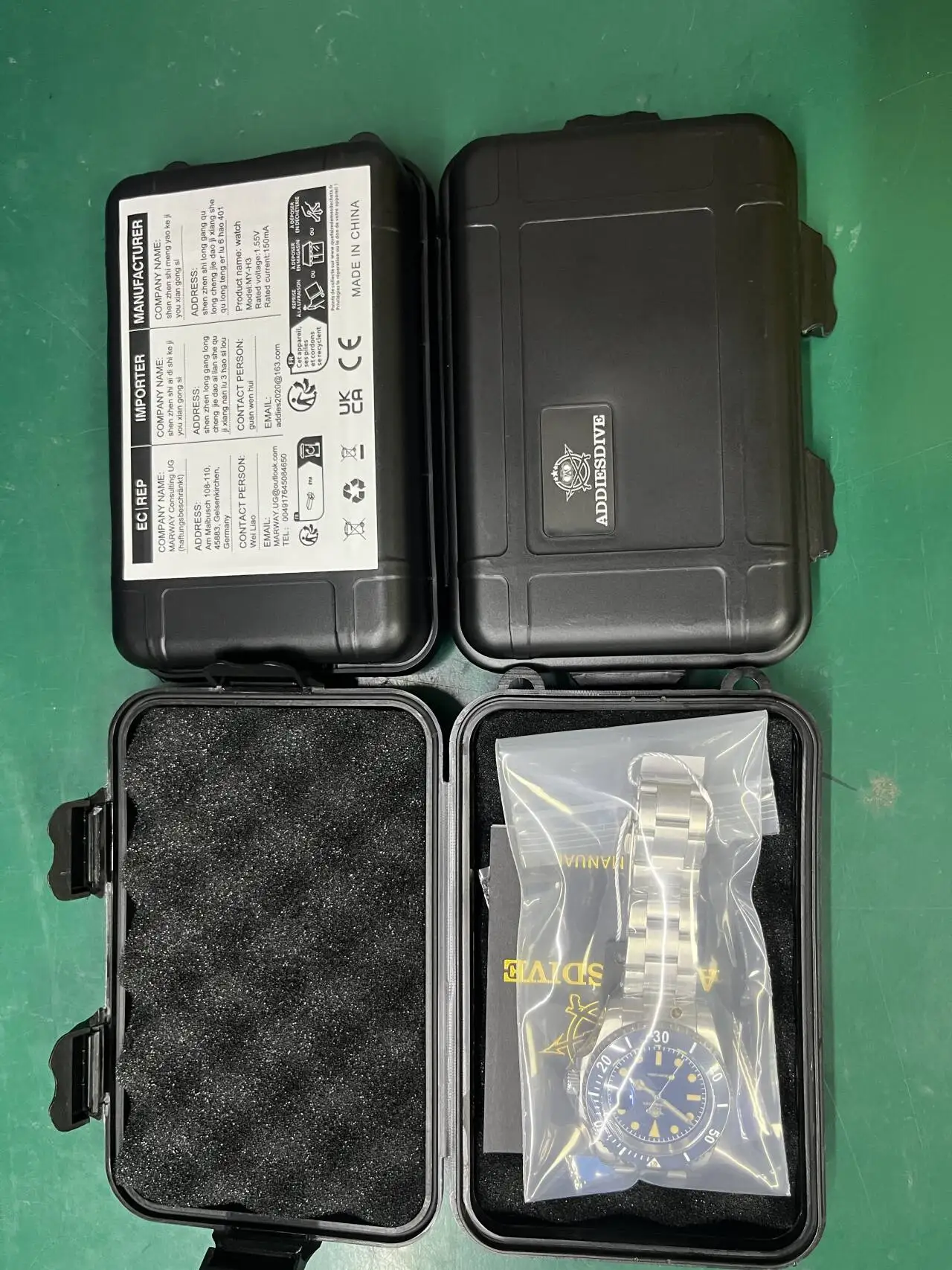 

ADDIESDIVE 41mm Man Quartz Watch 20Bar Waterproof Super Luminous Watches AD2054 BUSINESS Reloj Hombre Stainless Steel WristWatch