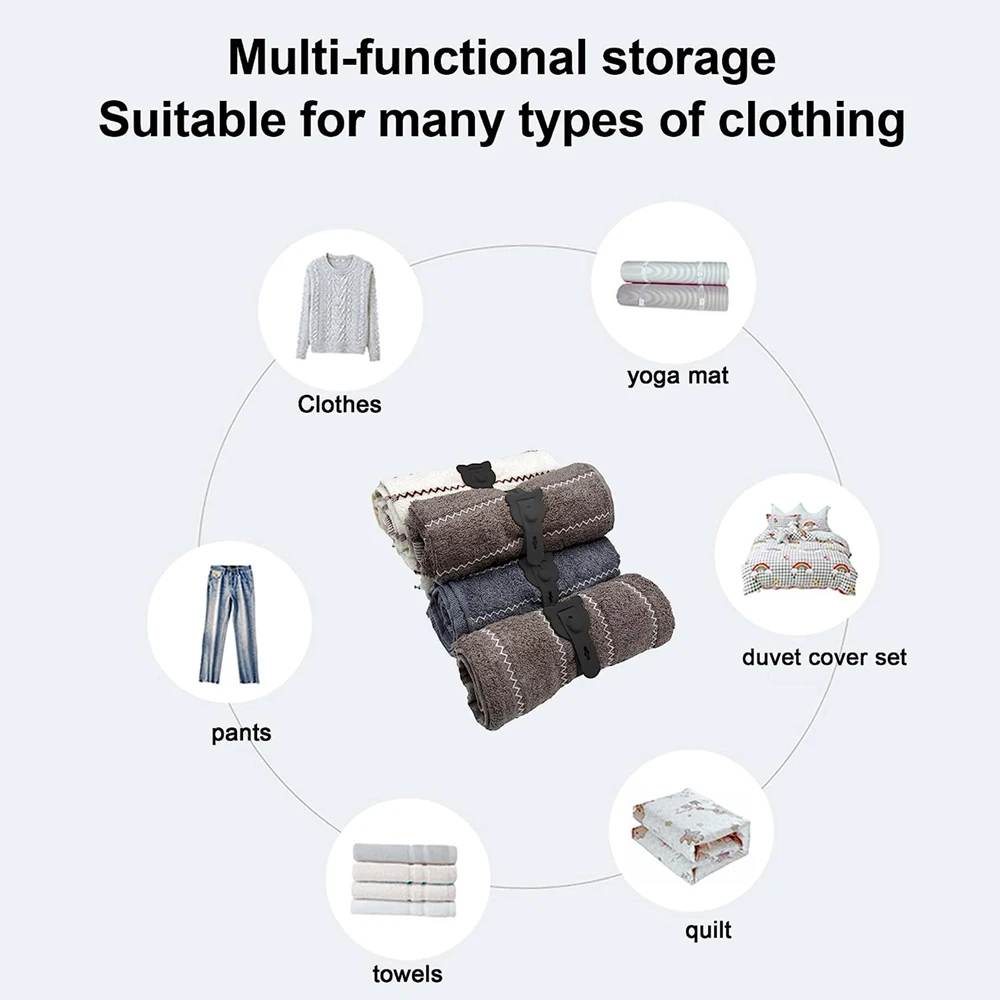 Reusable Cable Ties, 10x0.6inch Elastic Silicone Cord Organizer Straps for Bundling and Organizing Cable Wires