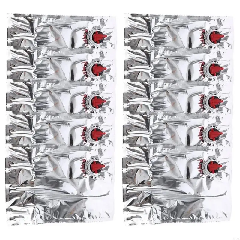 A0NC 10 Pack 3L Wine BASDER BAG WINE BACK BAG BAG BAG في صندوق PE PEN