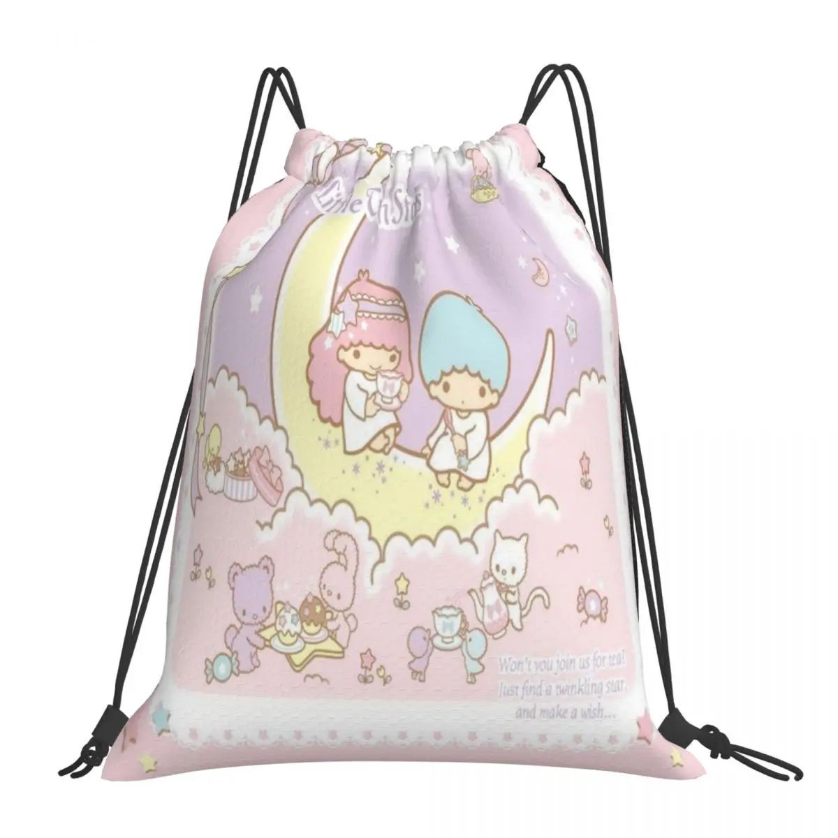 Drawstring bag Storage Portable Handbags Littlet Win Stars Grocery Shopping Shoulder bags foldable Travel Bag