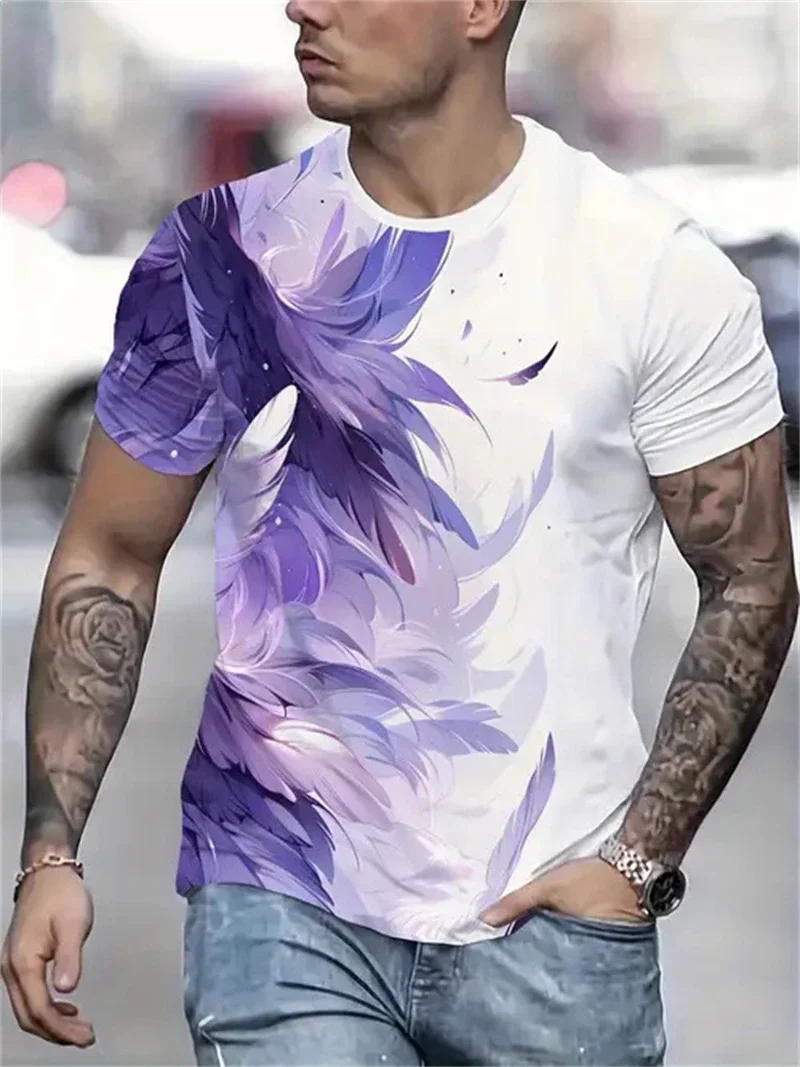 Men's Astronaut Earth Balloon Space Print T-Shirt Galaxy Graphic Crew Neck Short Sleeve Casual Streetwear Tops