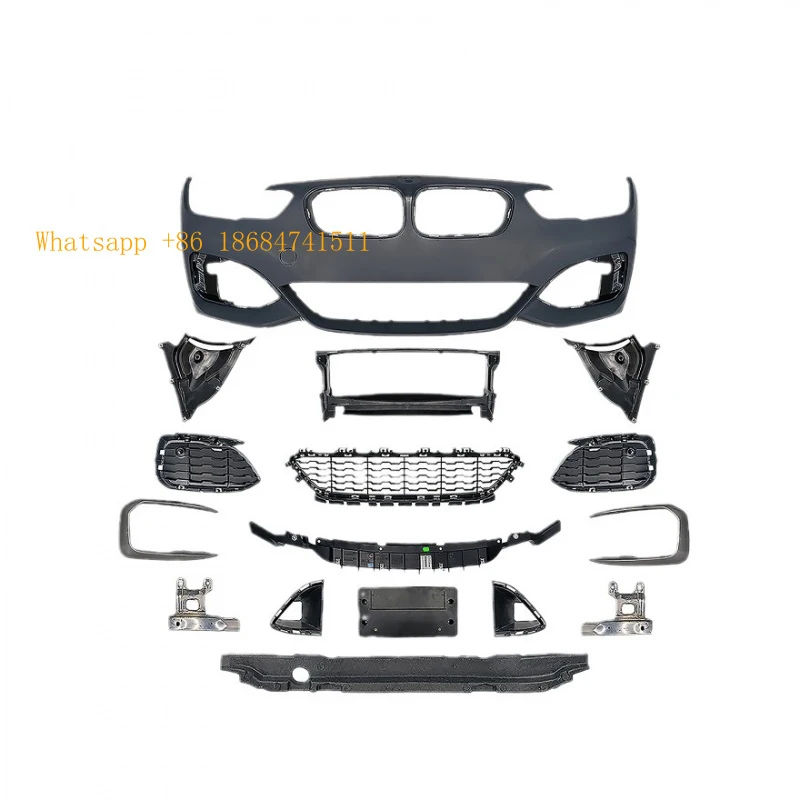 BM F20 Upgrade MT Late Style Front Bumper Assembly Grille Fog Lamp Version Rear Bumper Full Body Kit