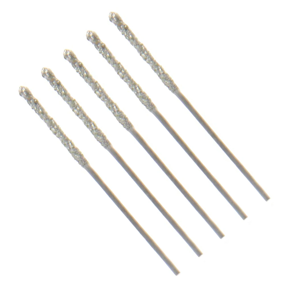 ダイヤモンドコーティングされたツイストドリル,ガラスジュエリー,0.8mm, 20個