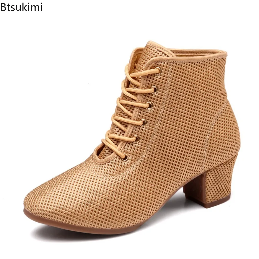 New Fashion Women/Girls Ballroom Dancing Modern Tango/Latin Jazz Performance Practise Shoes Women's High Heels Training Shoes