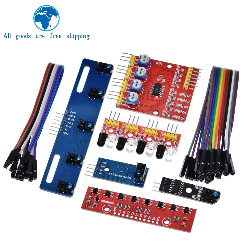 1-4-5-8-канальный-tcrt5000-ИК-фотоэлектрический-переключатель-Барьерная-линия-Трек-модуль-Инфракрасный-датчик-предотвращения-препятствий-для-arduino-diy